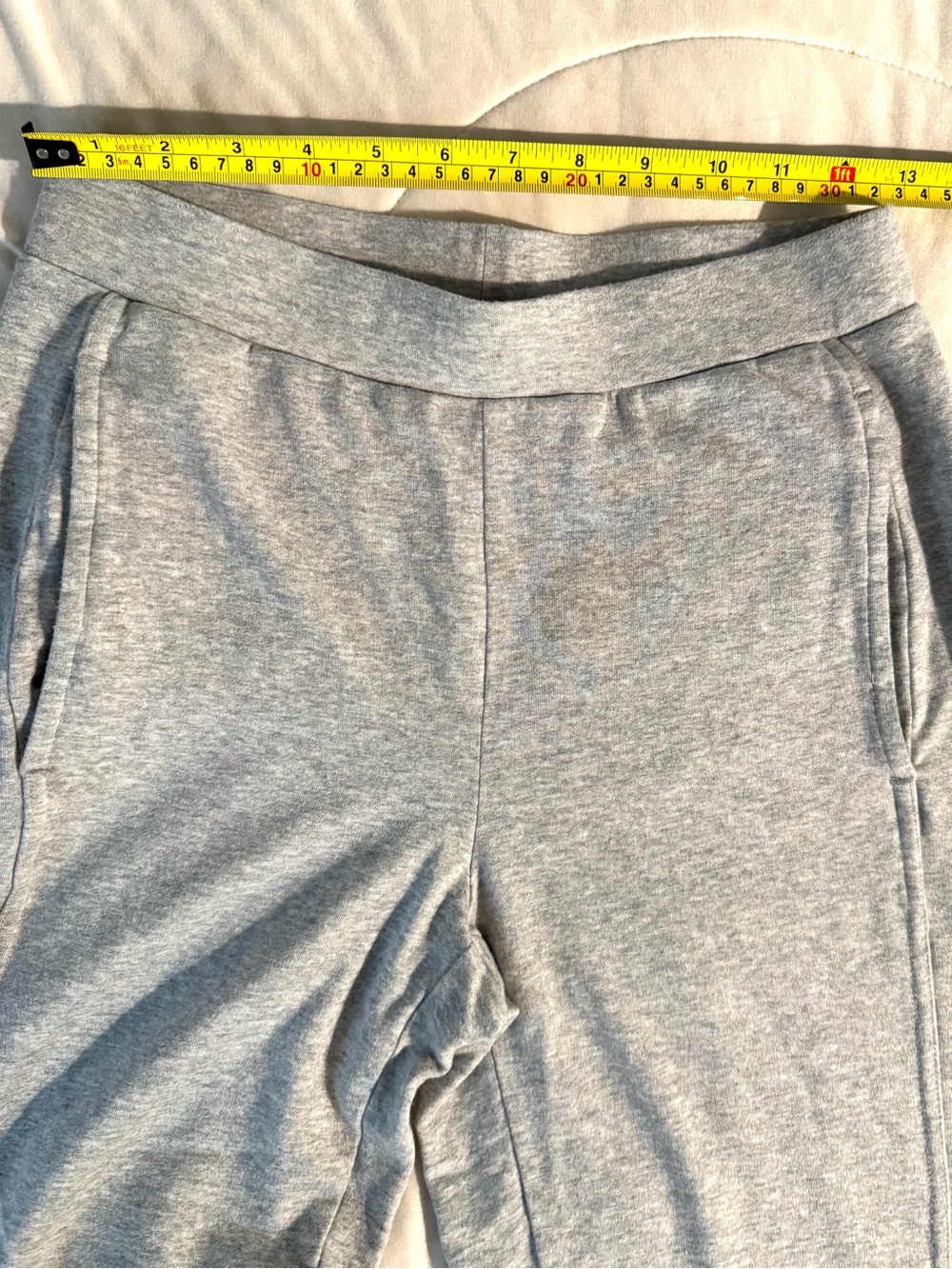 Eileen Fisher Light Gray Pull-On Joggers